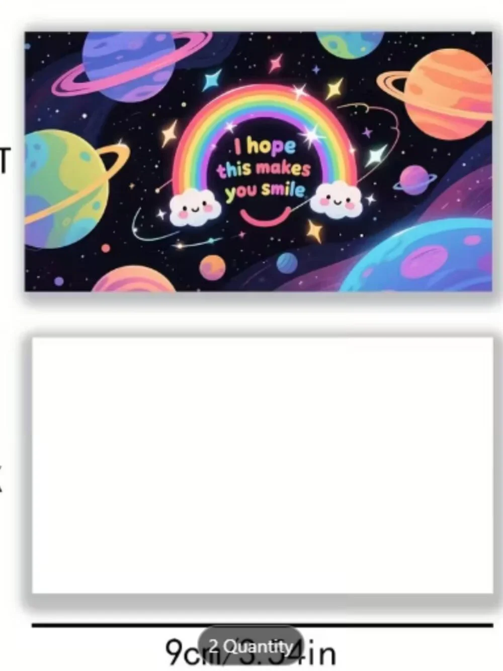 50 Pack Thank You Card Small Business Space 3.54